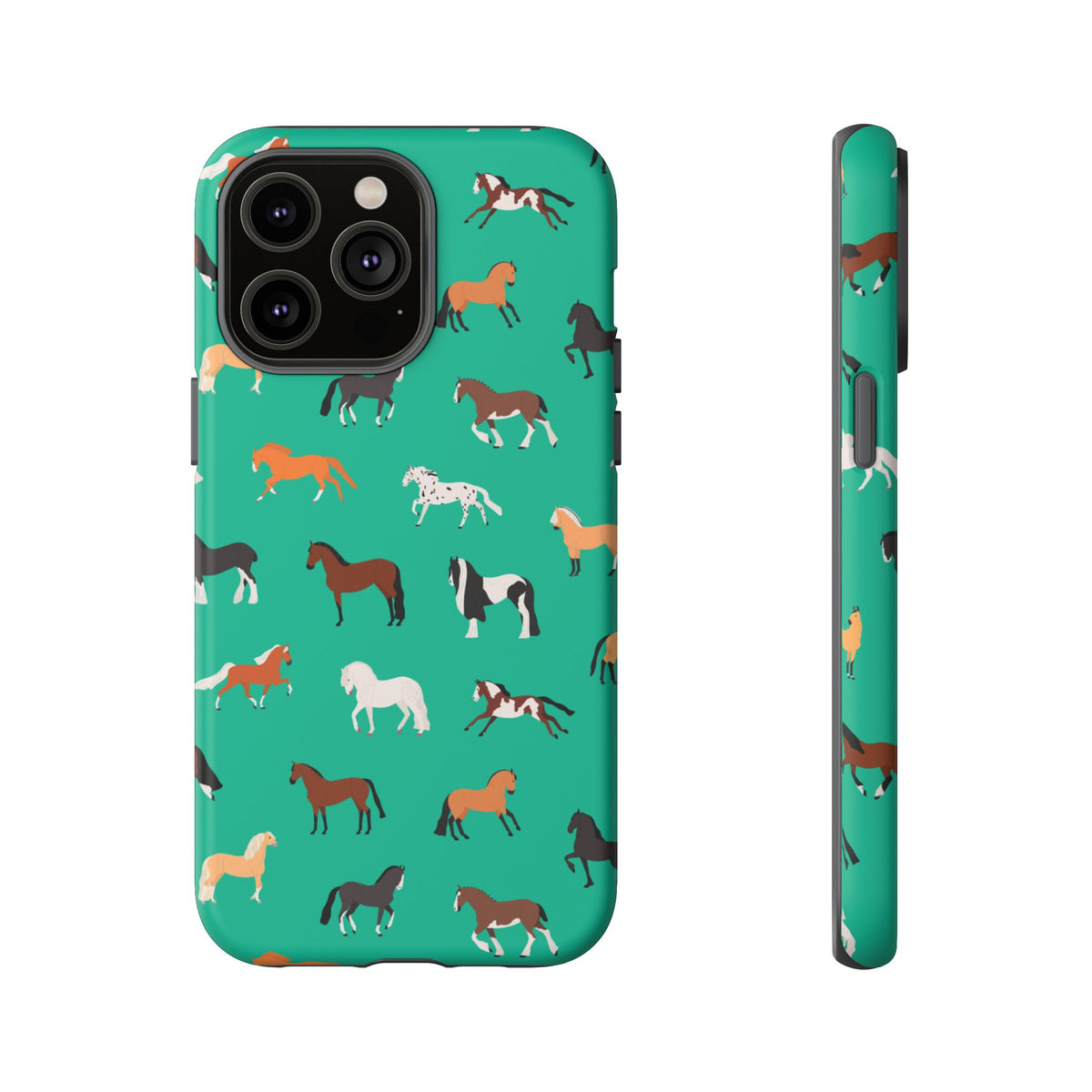 assorted horse breeds phone case