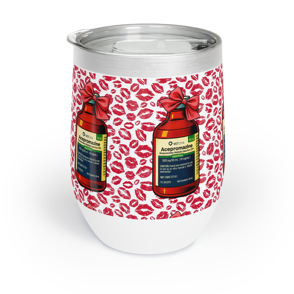 Kiss My Ace(promazine) Wine Tumbler - Funny Equestrian Gift