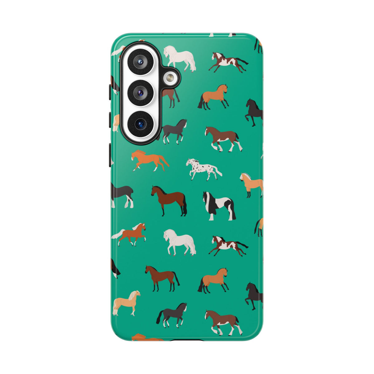 assorted horse breeds phone case