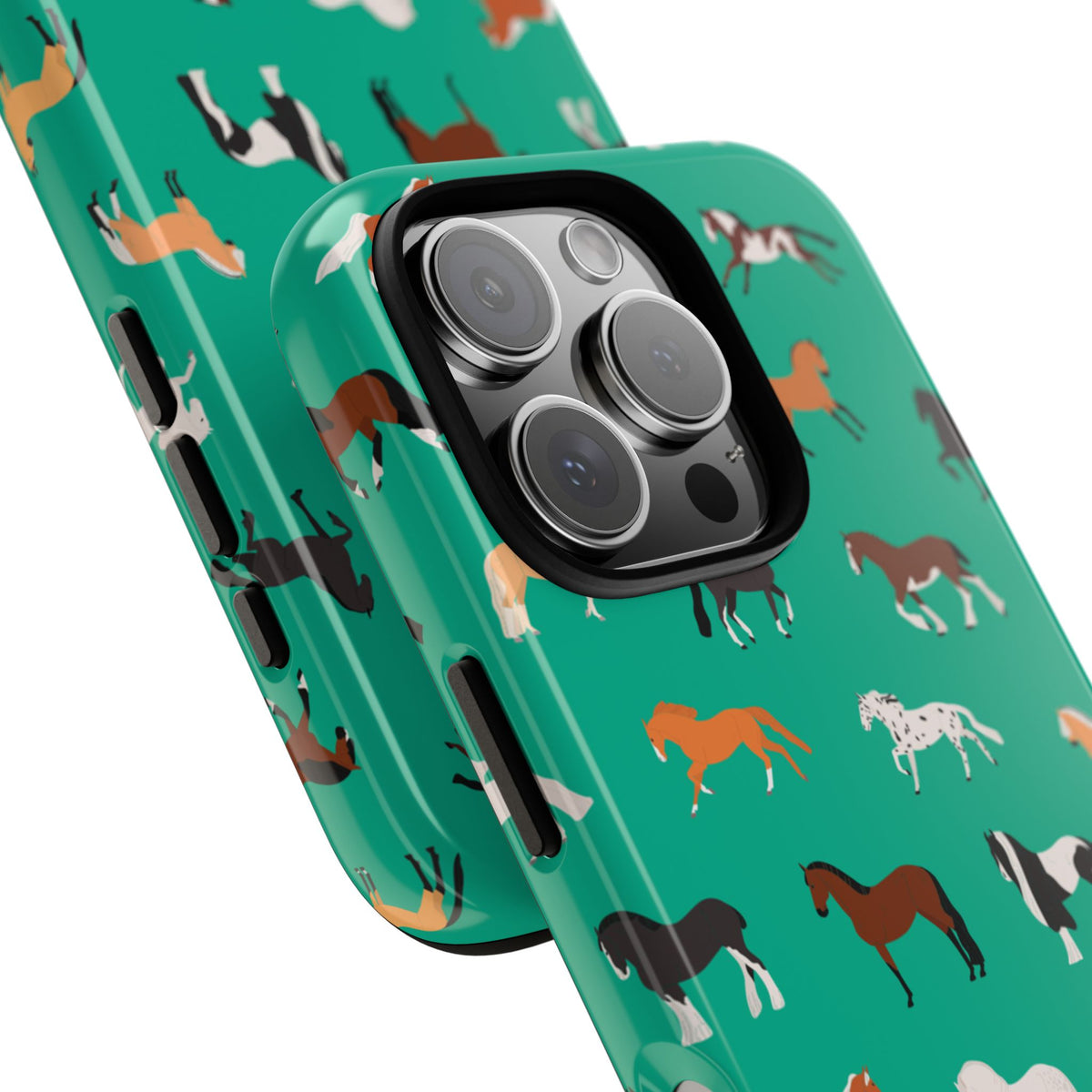 assorted horse breeds phone case