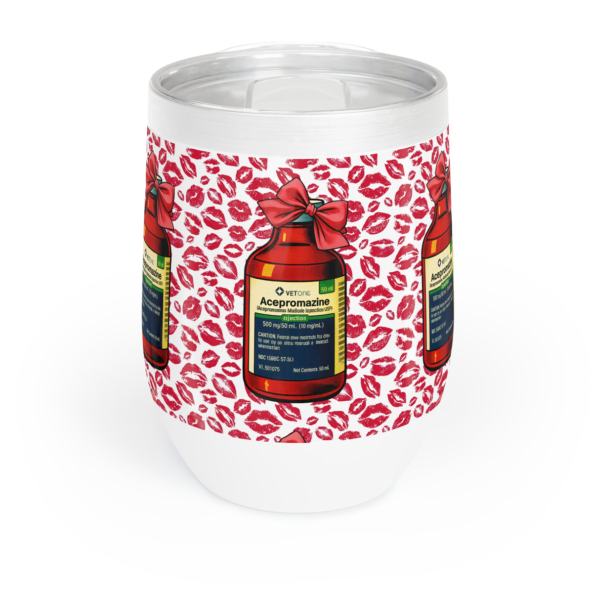 Kiss My Ace(promazine) Wine Tumbler - Funny Equestrian Gift