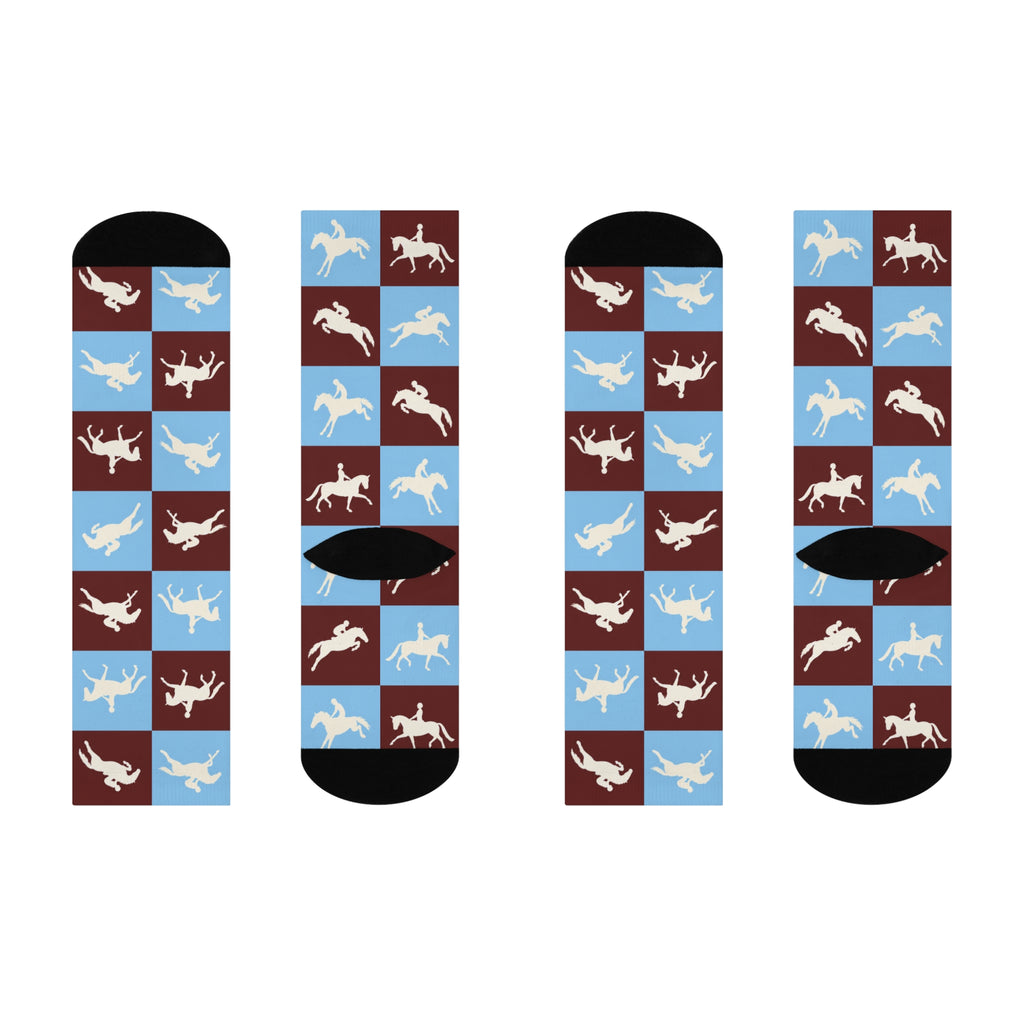 OTTB Varsity Equestrian Cushioned Crew Socks