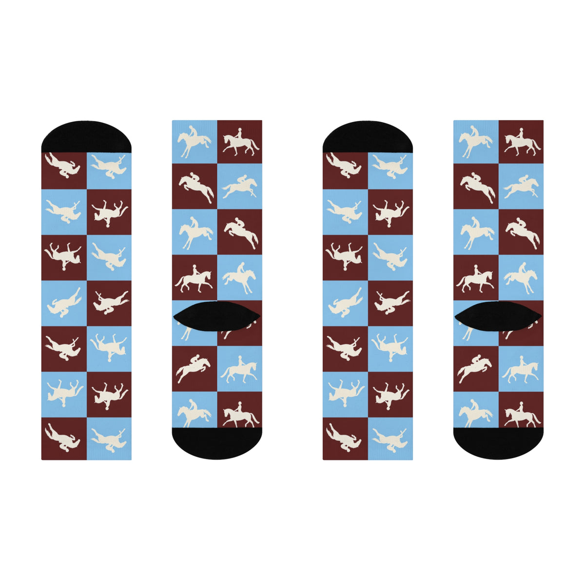 OTTB Varsity Equestrian Cushioned Crew Socks