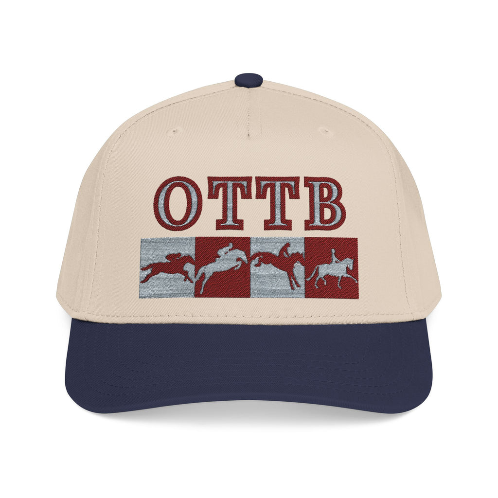 Off Track, On Course OTTB Equestrian Embroidered Baseball Cap