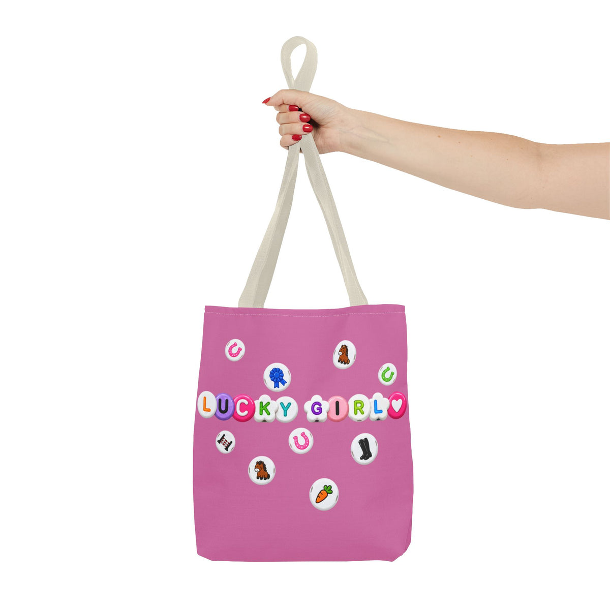 Lucky Girl Equestrian Tote Bag
