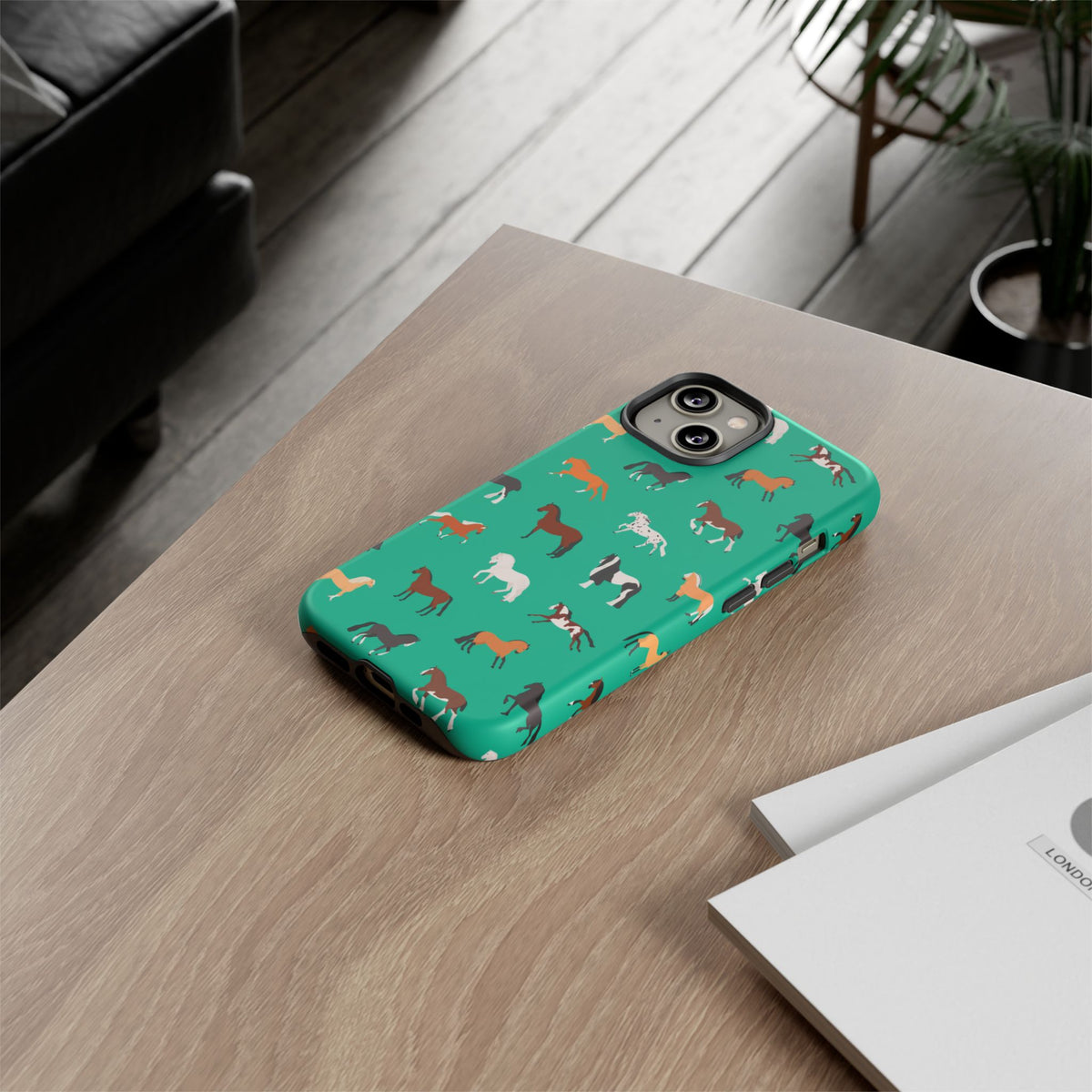 assorted horse breeds phone case