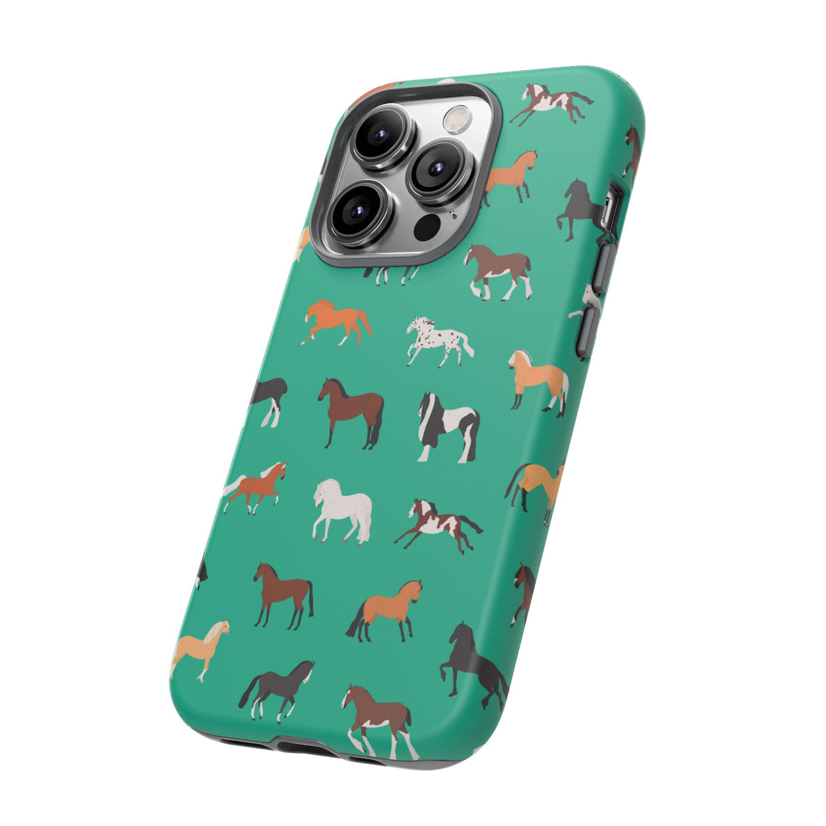 assorted horse breeds phone case