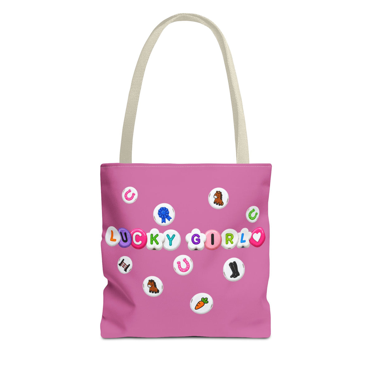 Lucky Girl Equestrian Tote Bag