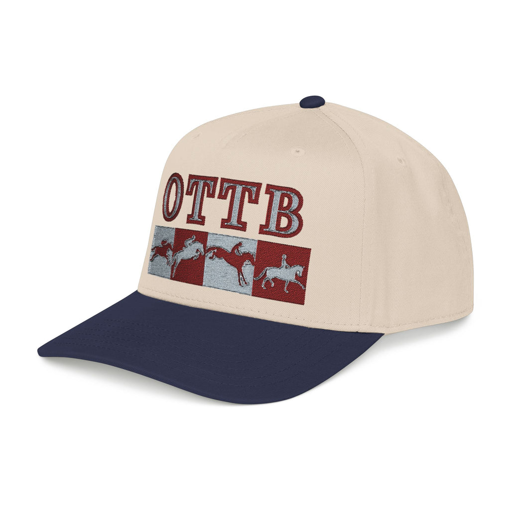 Off Track, On Course OTTB Equestrian Embroidered Baseball Cap