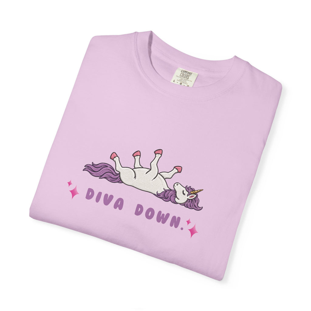 Diva Down Comfort Colors T-shirt