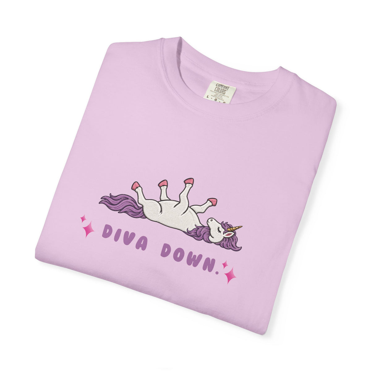 Diva Down Comfort Colors T-shirt