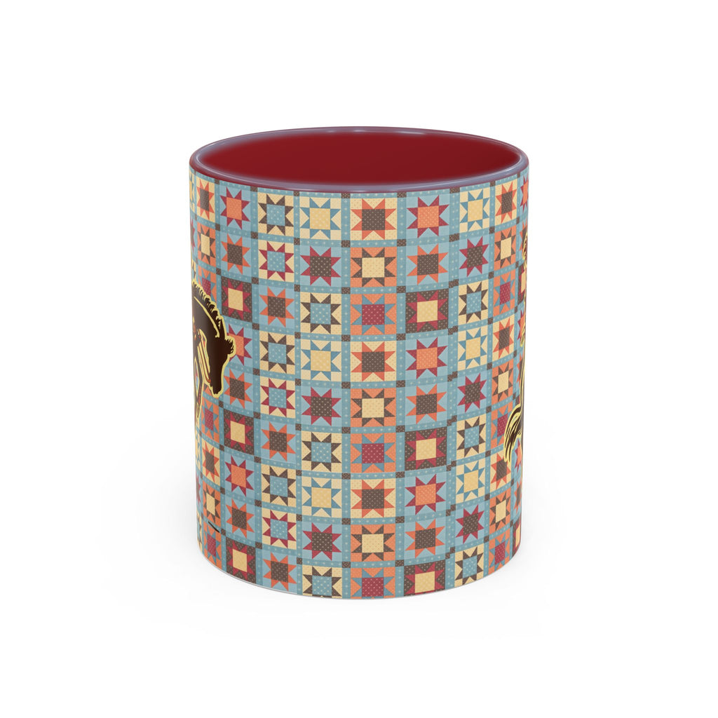The Star Patch Bronc Equestrian Coffee Mug - Equestrian Gift