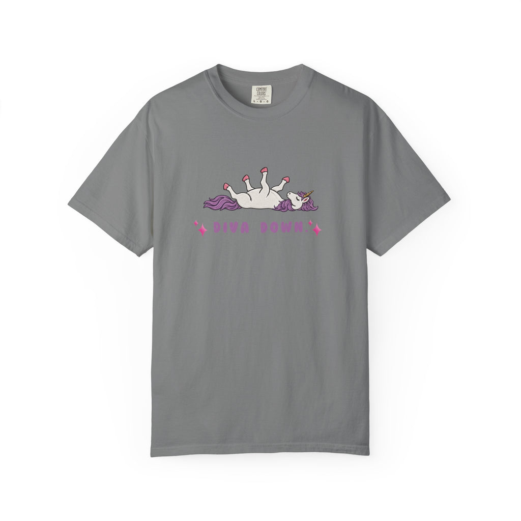 Diva Down Comfort Colors T-shirt
