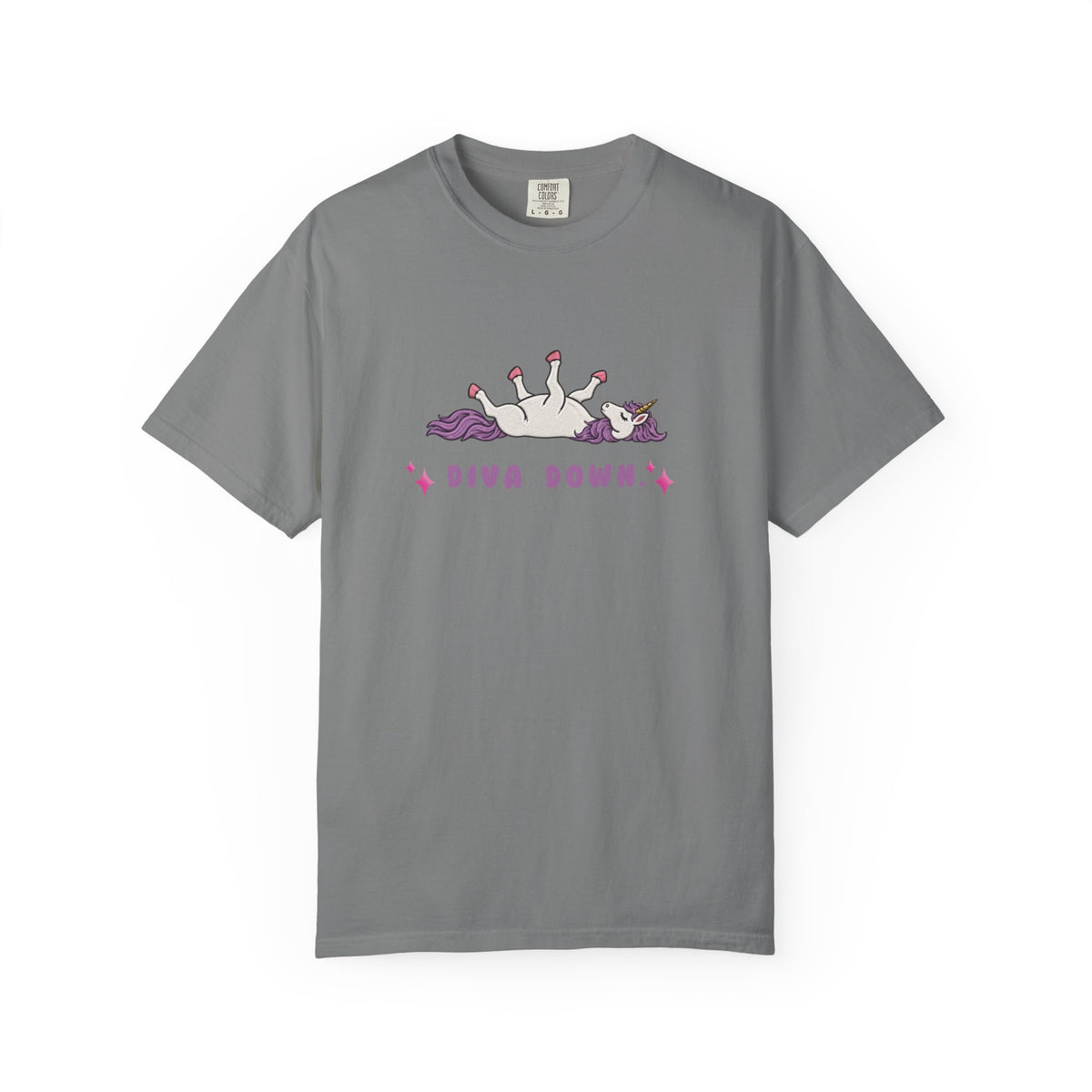 Diva Down Comfort Colors T-shirt