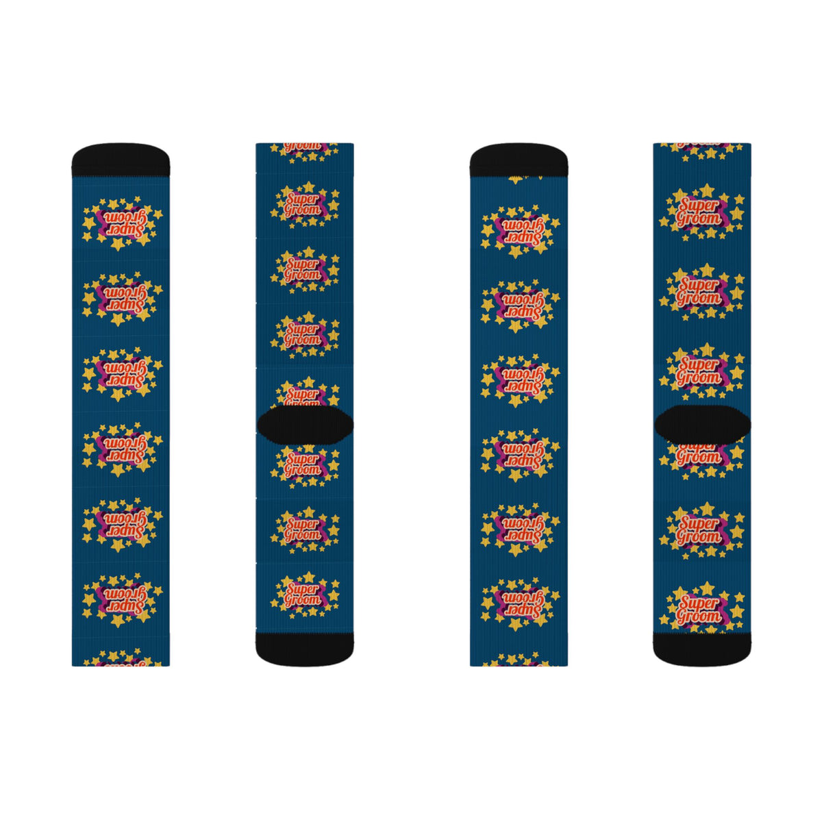 Super Groom Equestrian Socks - Horse Riding Socks - Navy