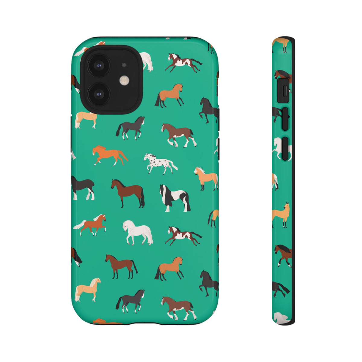 assorted horse breeds phone case
