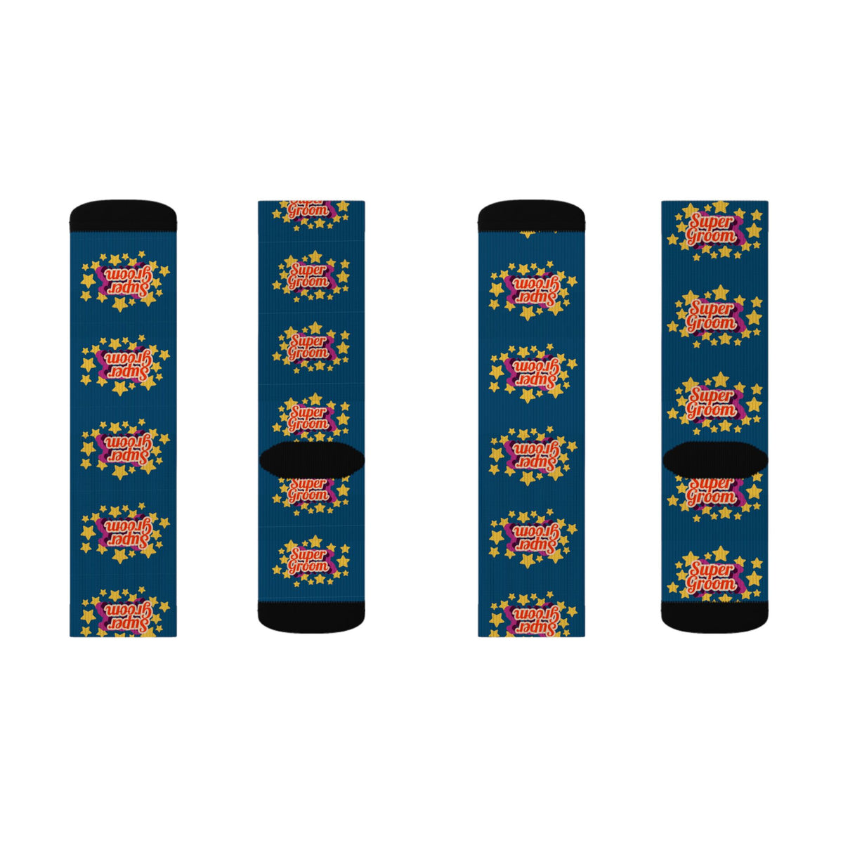 Super Groom Equestrian Socks - Horse Riding Socks - Navy