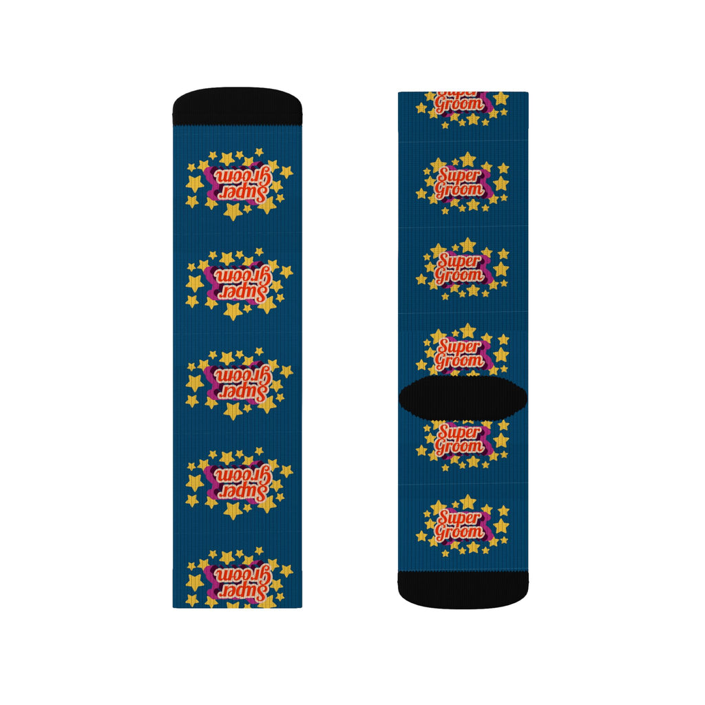 Super Groom Equestrian Socks - Horse Riding Socks - Navy