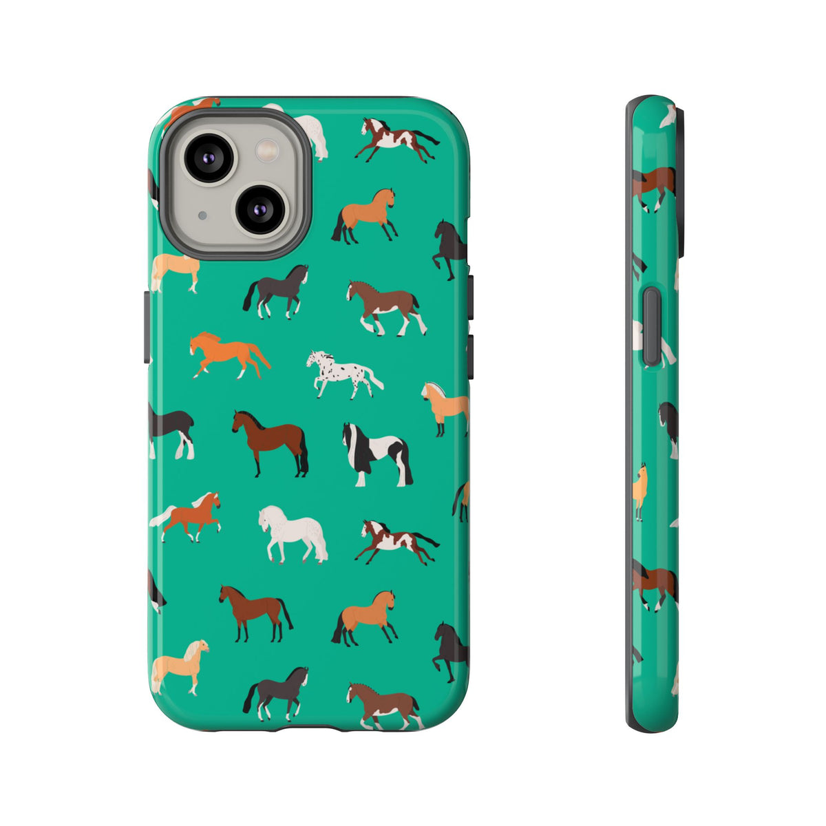 assorted horse breeds phone case