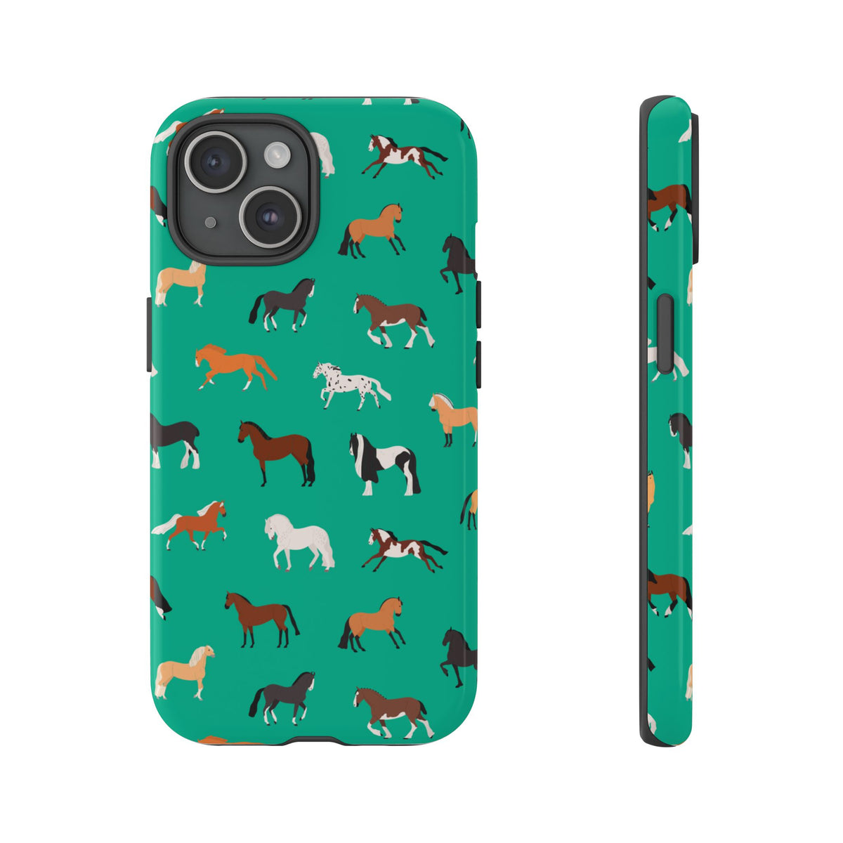 assorted horse breeds phone case