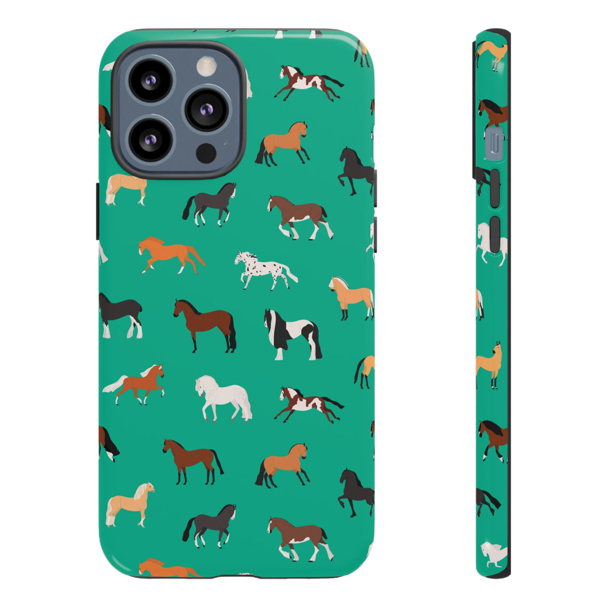 assorted horse breeds phone case