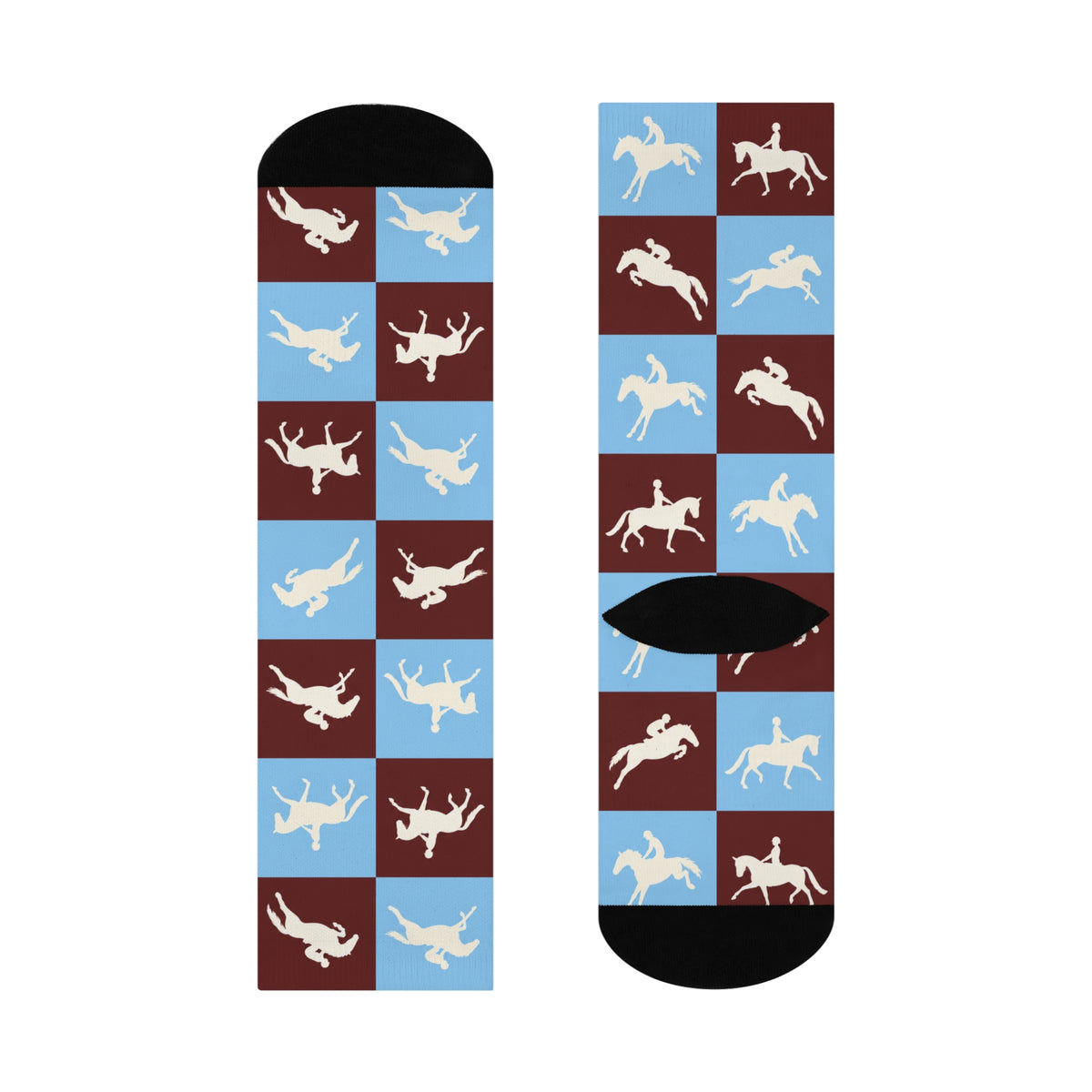 OTTB Varsity Equestrian Cushioned Crew Socks