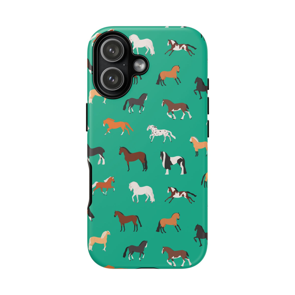 assorted horse breeds phone case