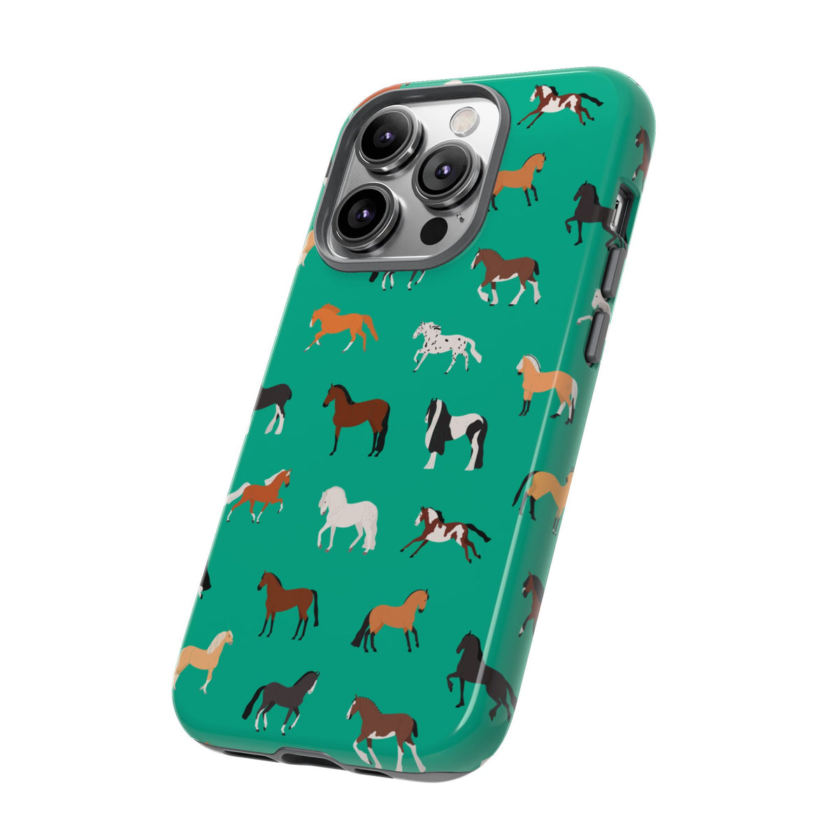 assorted horse breeds phone case