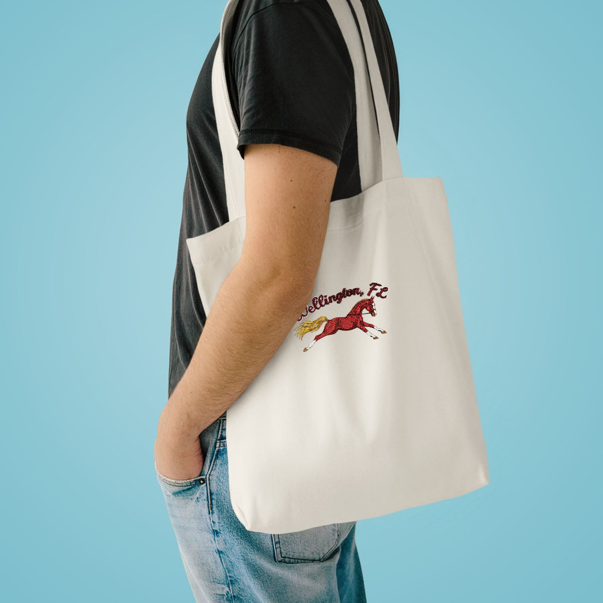 Wellington, FL Equestrian Cotton Tote Bag