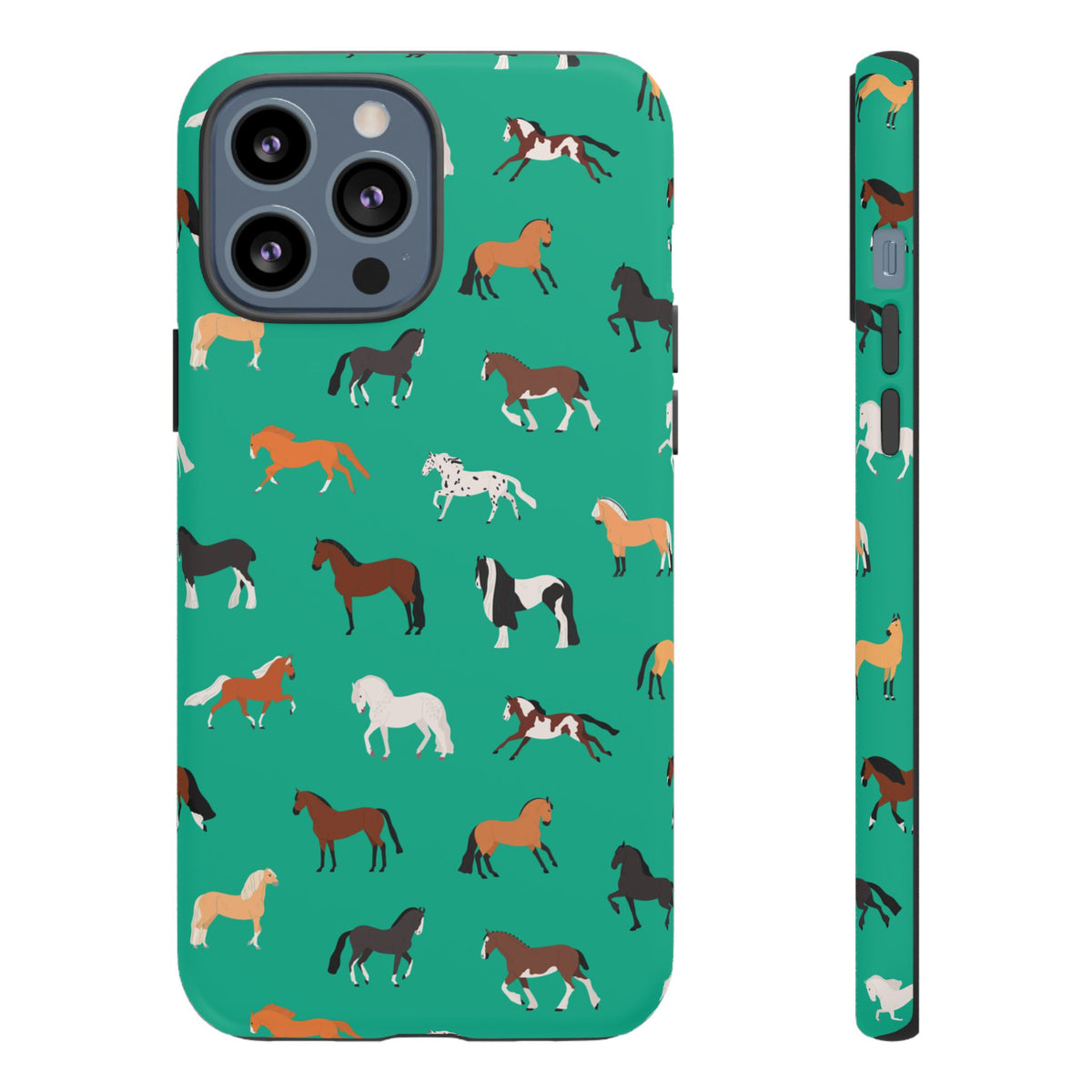 assorted horse breeds phone case
