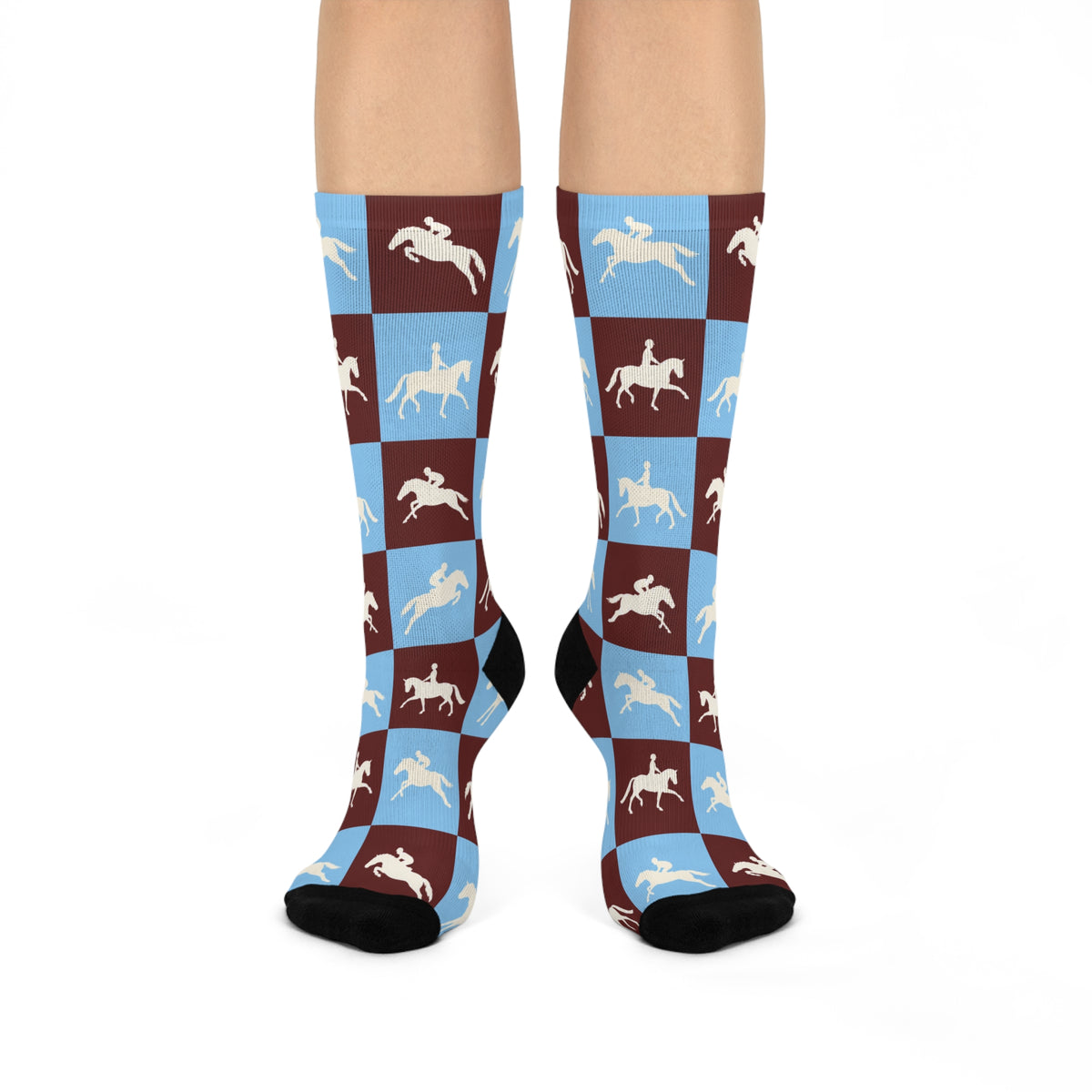 OTTB Varsity Equestrian Cushioned Crew Socks