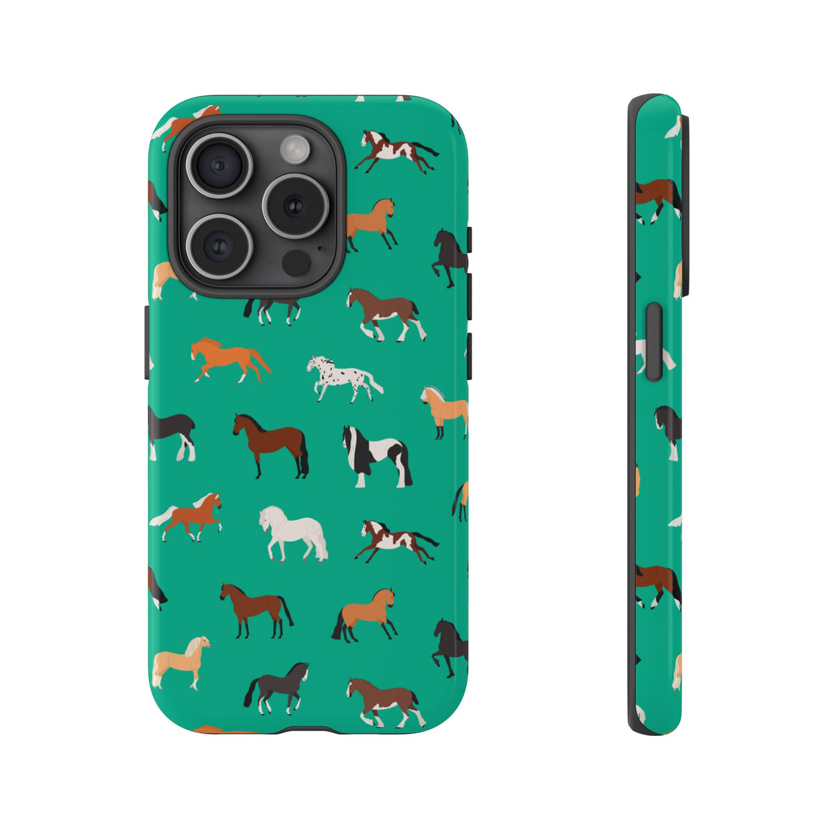 assorted horse breeds phone case