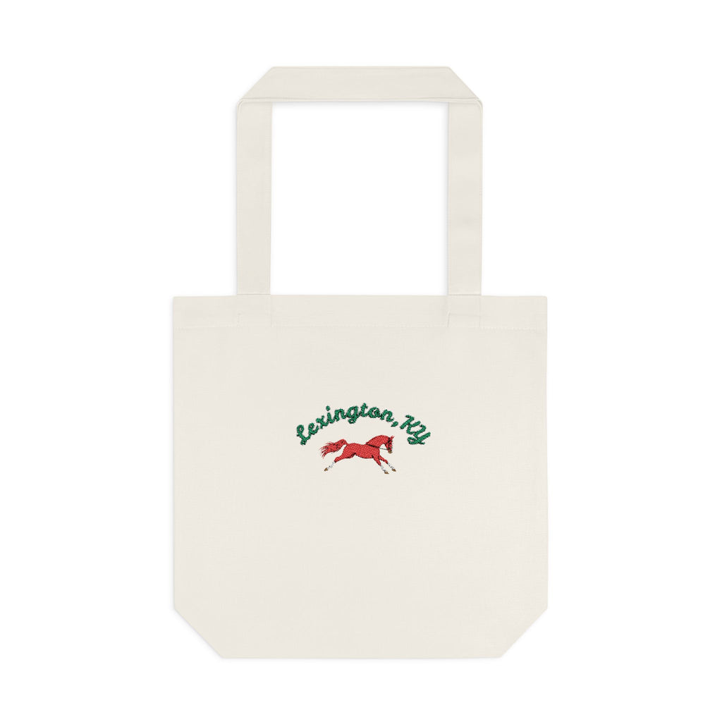 Lexington, KY Equestrian Cotton Tote Bag