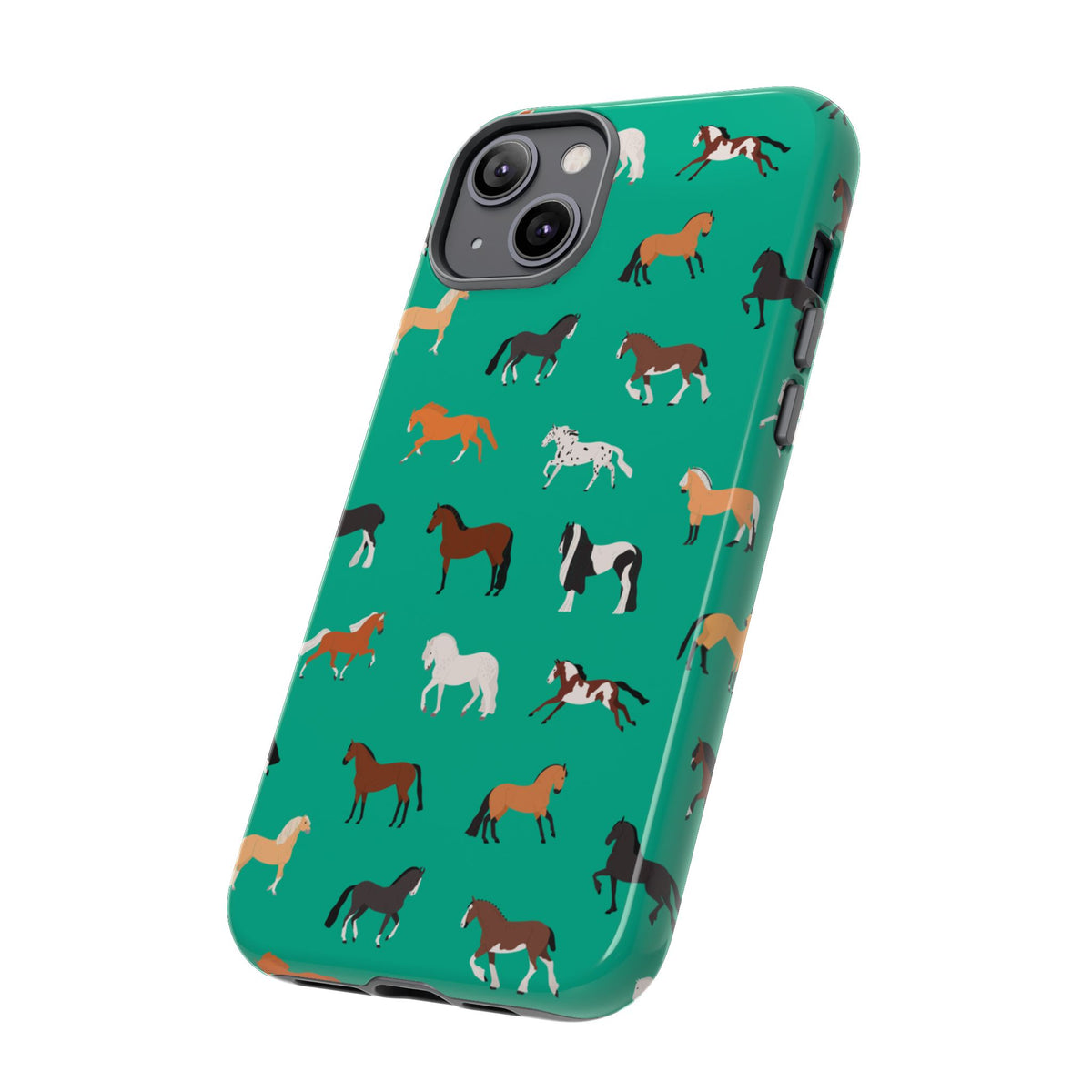 assorted horse breeds phone case