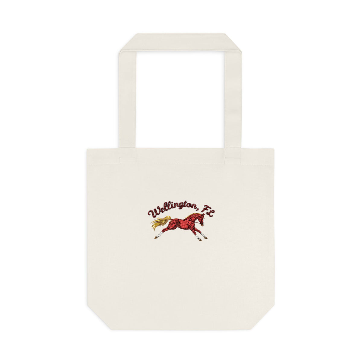 Wellington, FL Equestrian Cotton Tote Bag