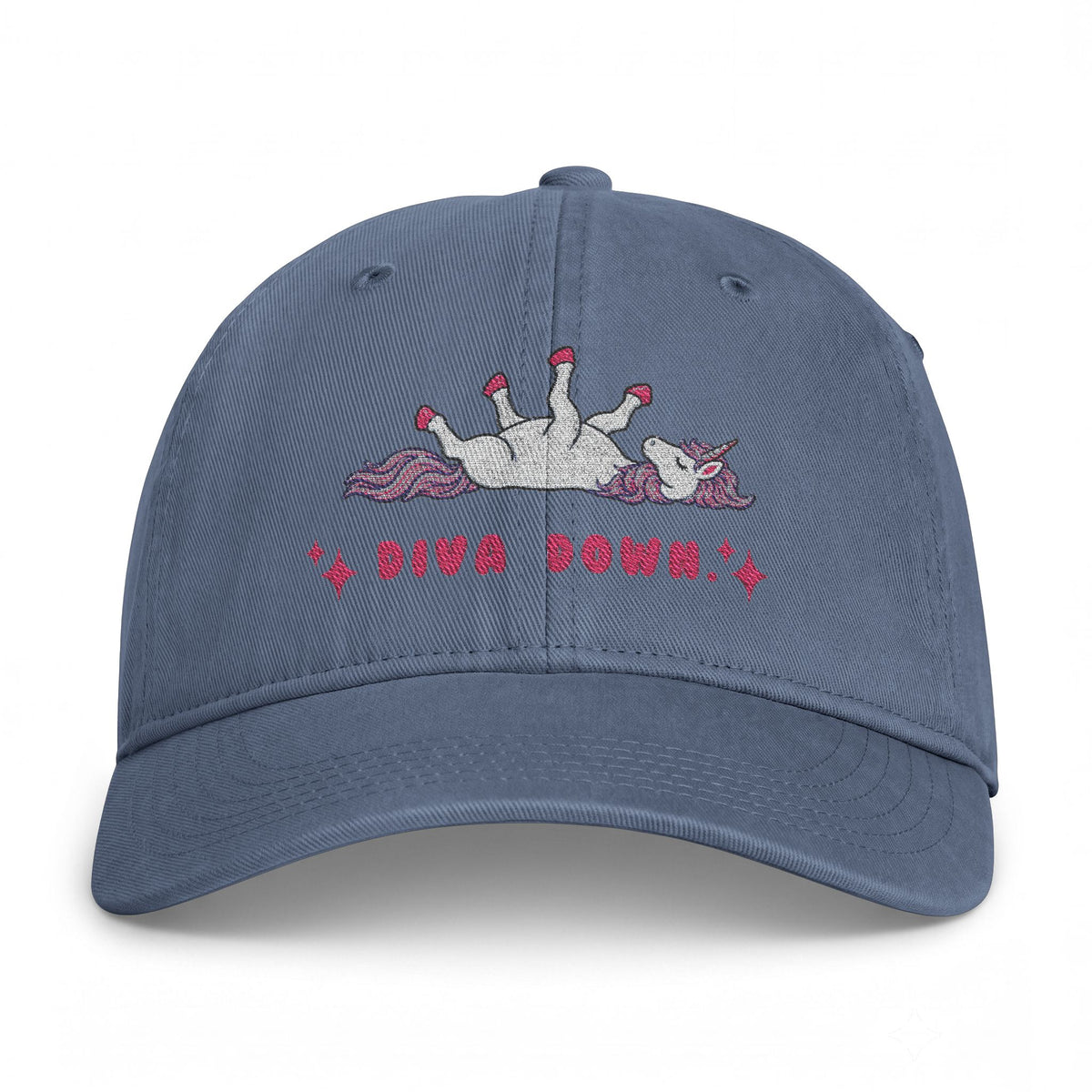 Diva Down Cap | Funny Equestrian Unicorn Meme Hat