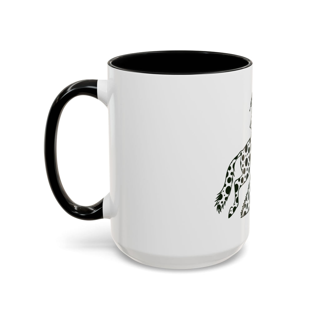Hang Tight Accent Coffee Mug (11oz) | Horse Fox Hunting Equestrian Mug