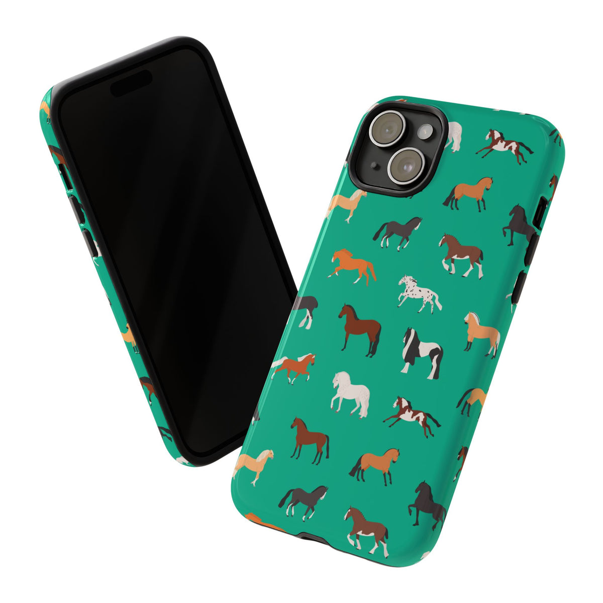 assorted horse breeds phone case