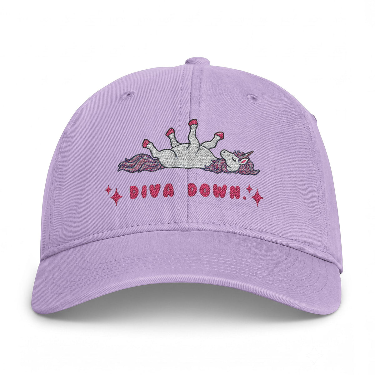 Diva Down Cap | Funny Equestrian Unicorn Meme Hat