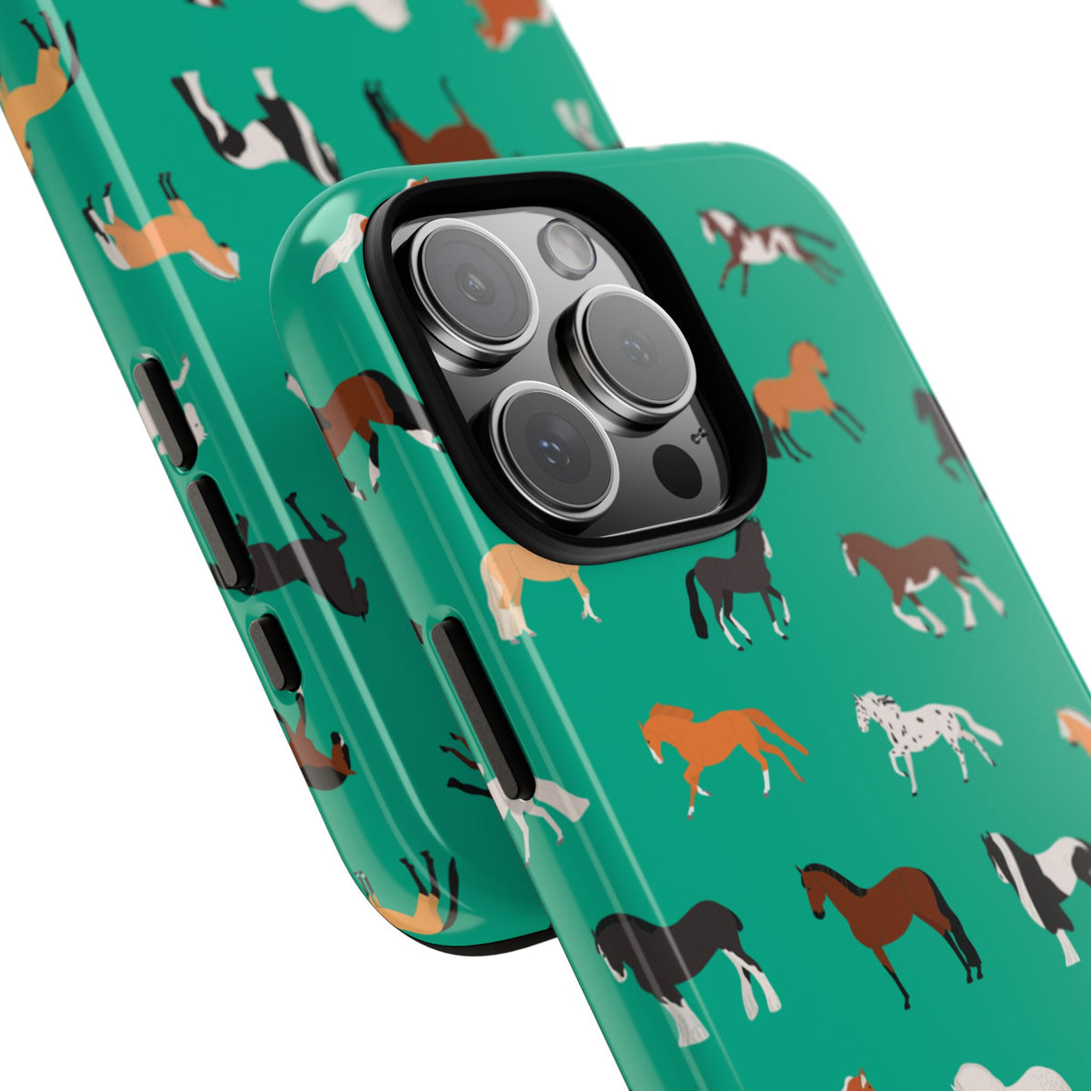 assorted horse breeds phone case