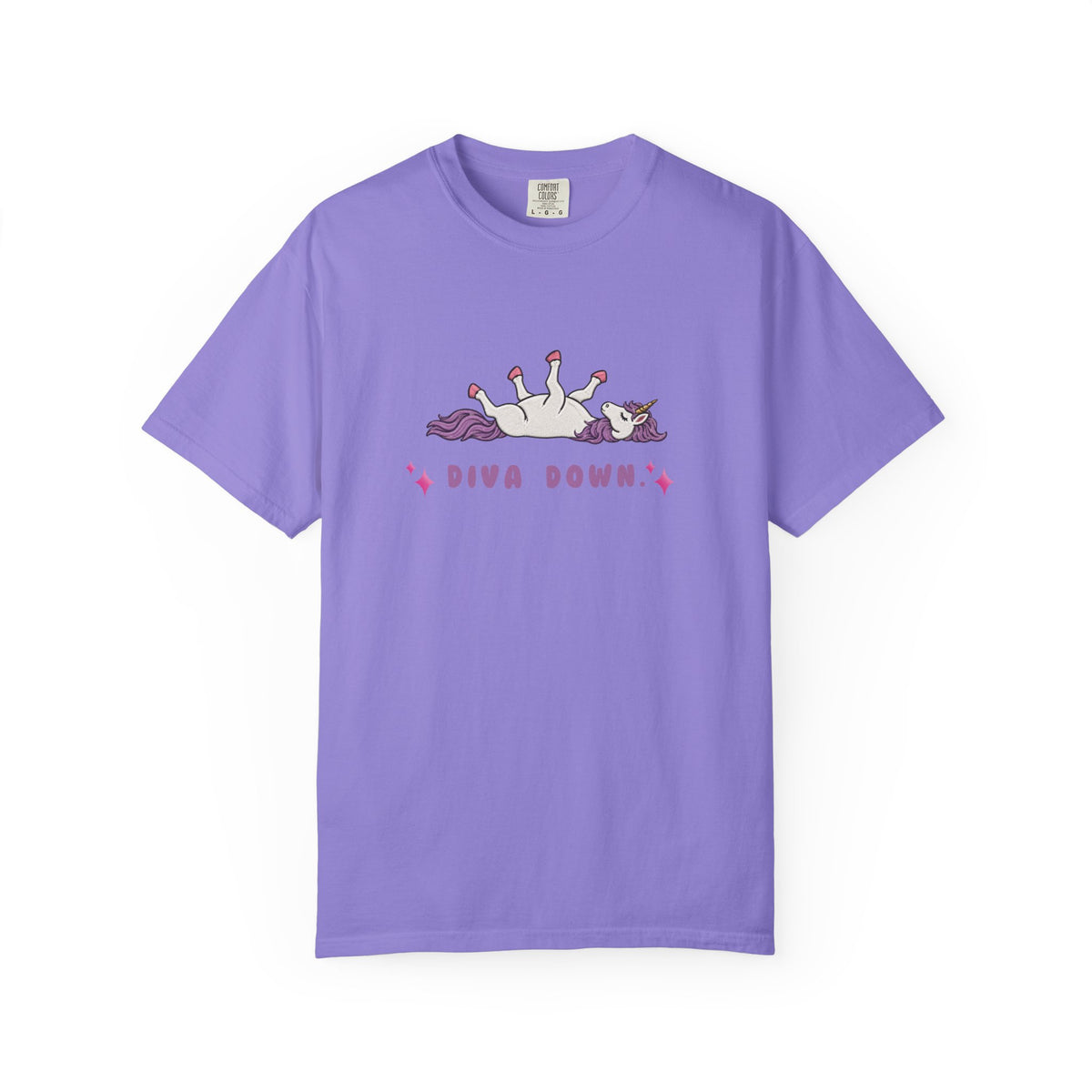Diva Down Comfort Colors T-shirt