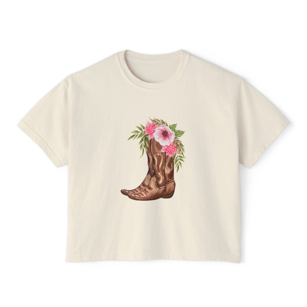 Petal Kicker Cowgirl Boxy Tee