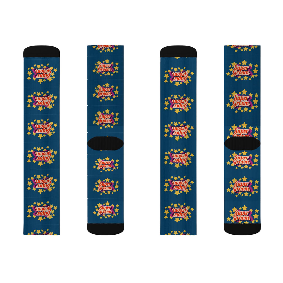 Super Groom Equestrian Socks - Horse Riding Socks - Navy