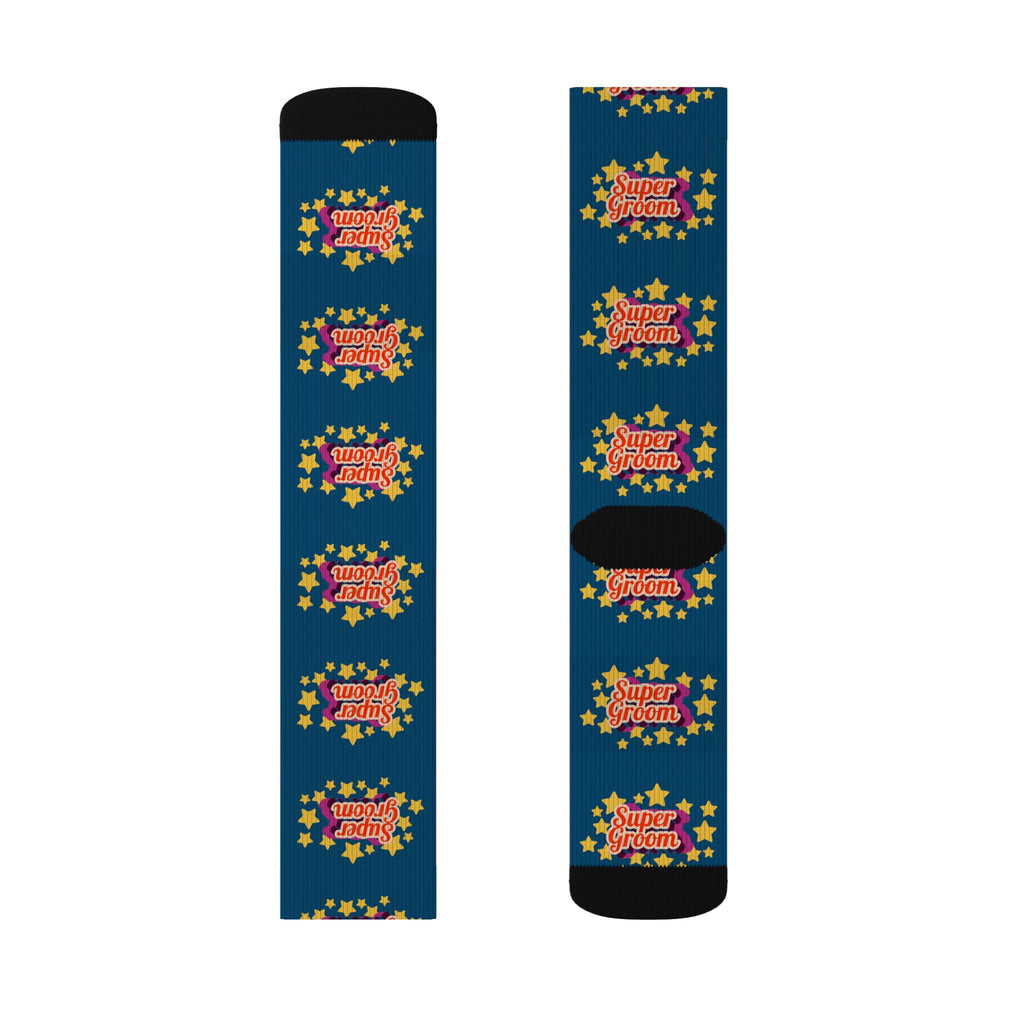 Super Groom Equestrian Socks - Horse Riding Socks - Navy