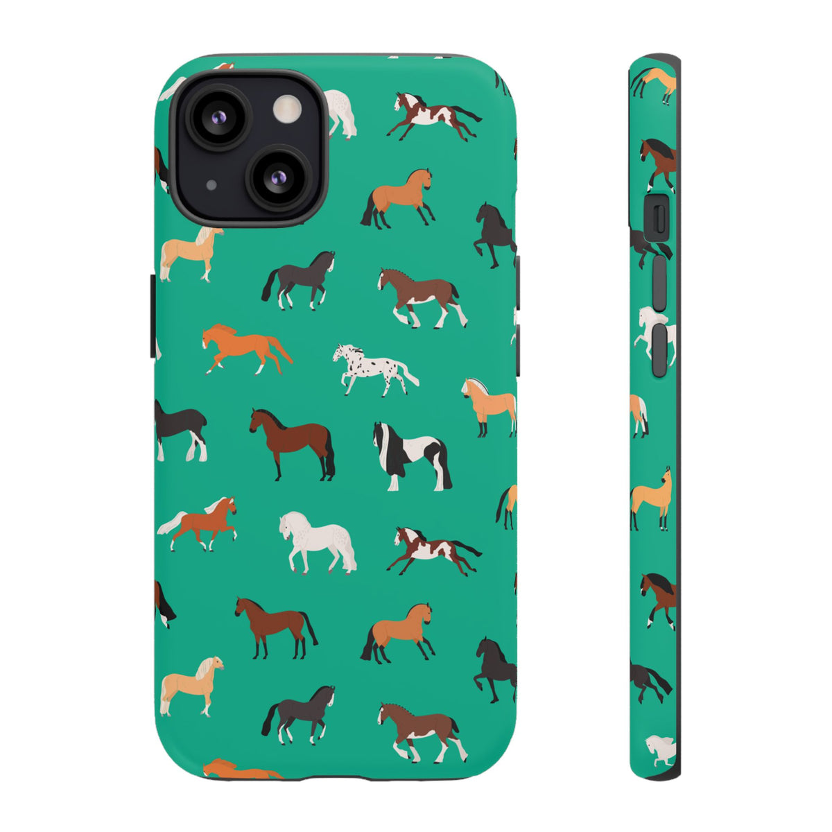 assorted horse breeds phone case
