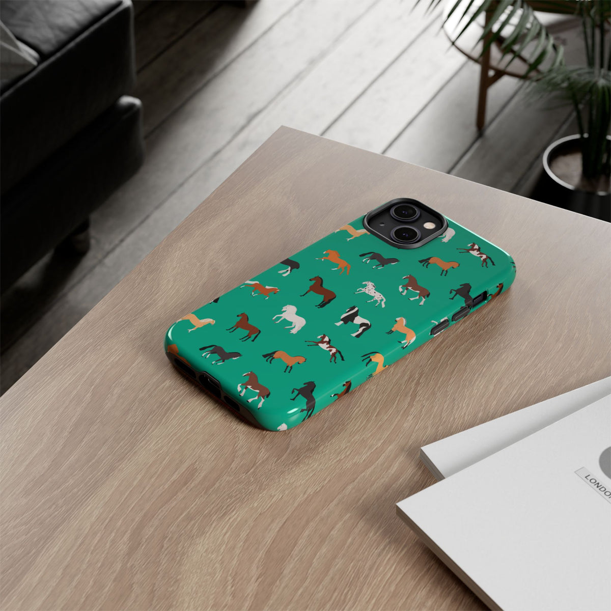 assorted horse breeds phone case