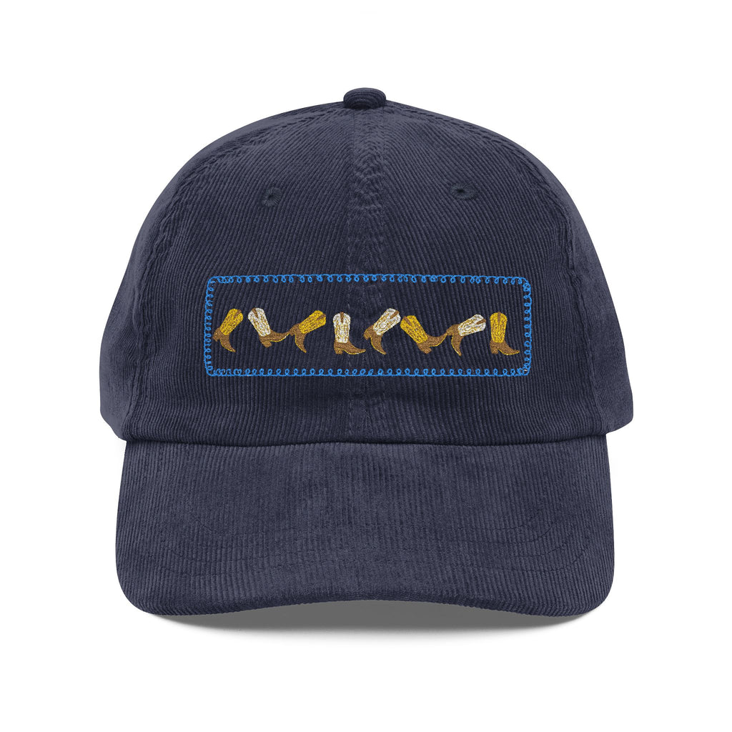 These Boots Western Corduroy Cap (Embroidery)