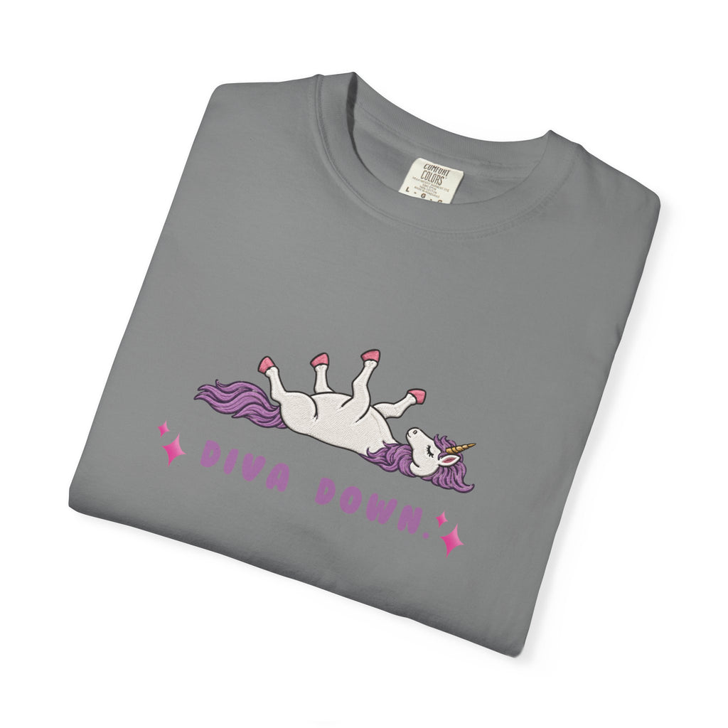 Diva Down Comfort Colors T-shirt