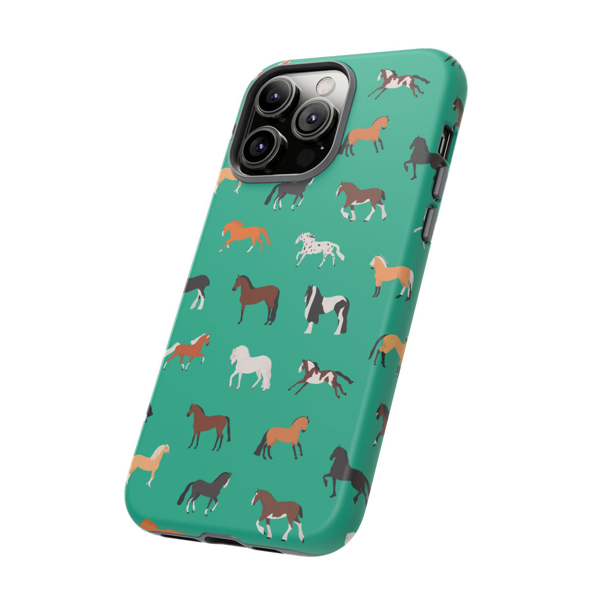 assorted horse breeds phone case
