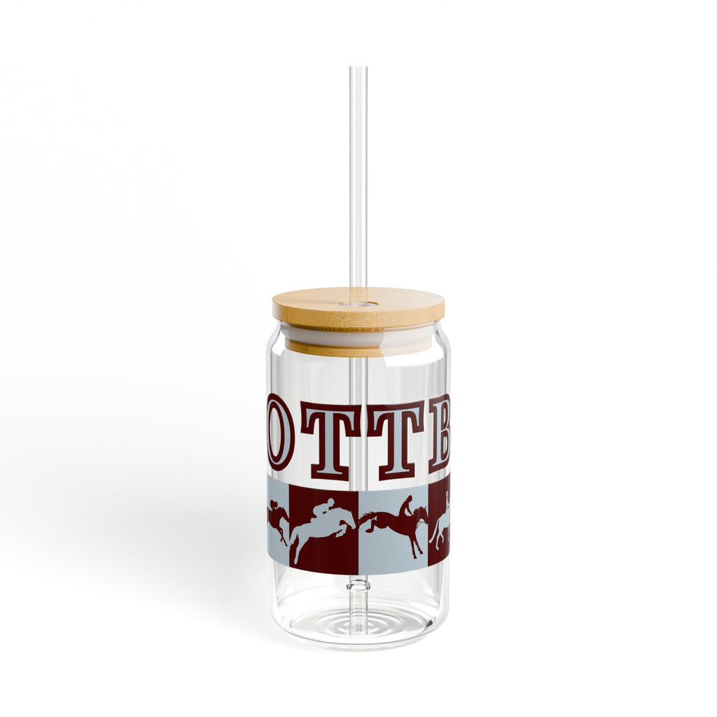 Off Track, On Course Sipper Glass, 16oz